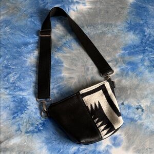 Handmade Genuine Pendleton Wool & Leather Sling Bag